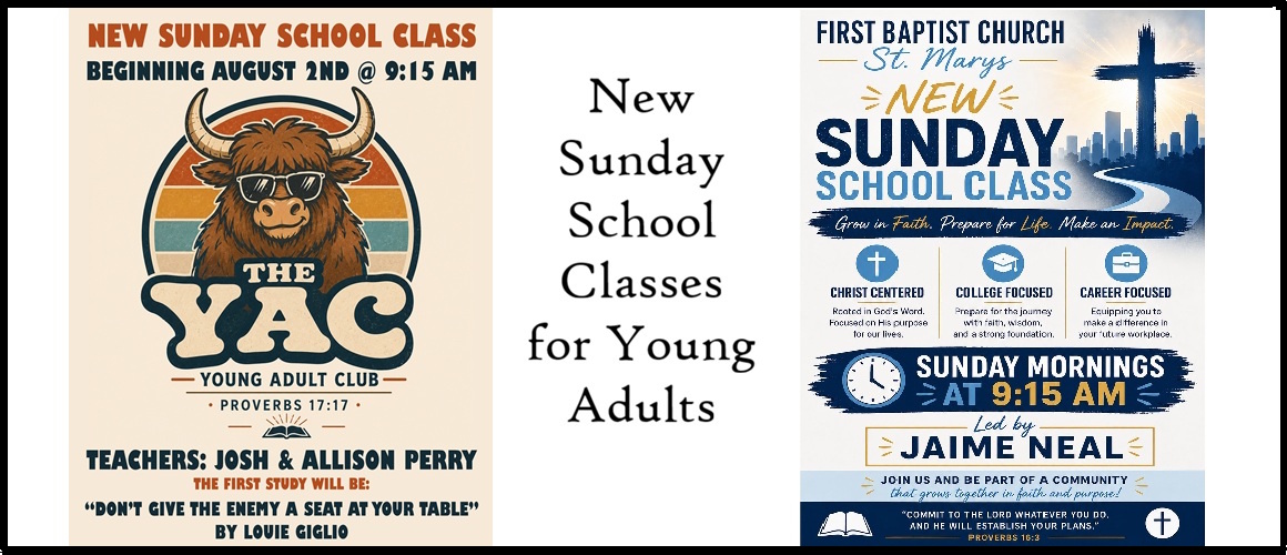 New Sunday School Classes for Young Adults