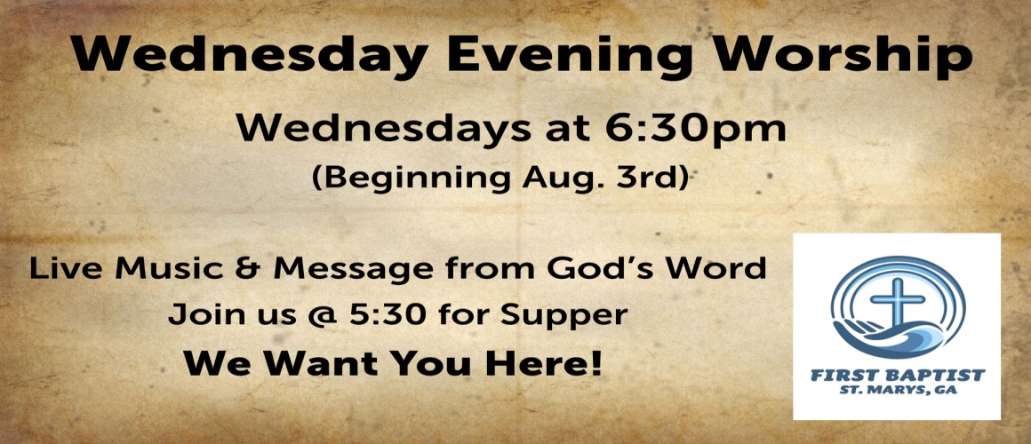 New Wednesday Night Service